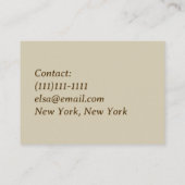 アンティーク花襟 名刺 (裏面)