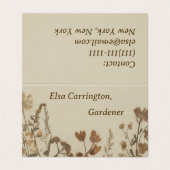 アンティーク花襟 名刺 (外部フラット)