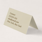 アンティーク花襟 名刺 (裏面)