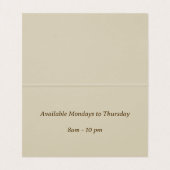 アンティーク花襟 名刺 (内部フラット)