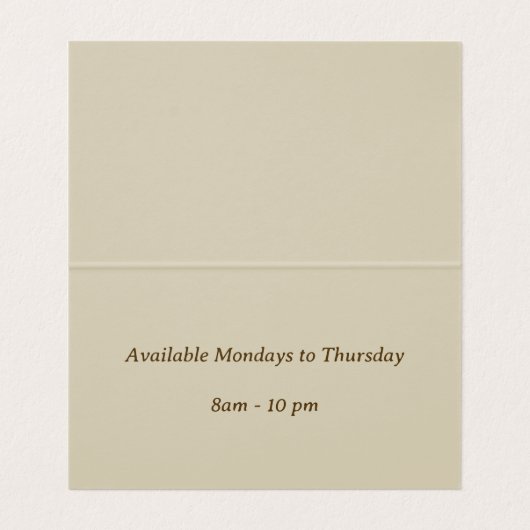 アンティーク花襟 名刺 (内部フラット)