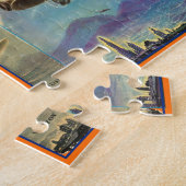 アンティーク若読みブックカバー ジグソーパズル (側面)