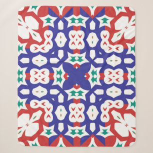 アンティーク華美タイルtalavera mexico.デシミニマルー シェルパブランケット