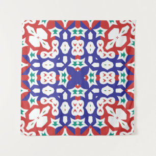 アンティーク華美タイルtalavera mexico.デシミニマルー タペストリー