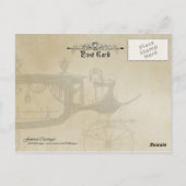 アンティーク葬儀車 ポストカード (裏面)