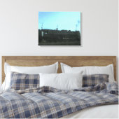 アンティーク蒸気列車 キャンバスプリント (インサイチュ (寝室))