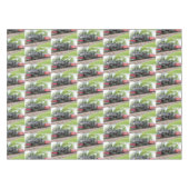 アンティーク蒸気機関車 テーブルクロス (正面(横))