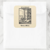 アンティーク蔵書票エッチングHenri Bacher Ex Libris スクエアシール (バッグ)