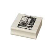 アンティーク蔵書票エッチングHenri Bacher Ex Libris ラバースタンプ (スタンプ)