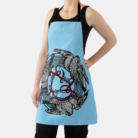 アンティーク蔵書票スリーホークスウィリアム・ド・モーガン エプロン (インサイチュ)