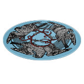 アンティーク蔵書票スリーホークスウィリアム・ド・モーガン カッティングボード (角)