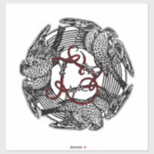 アンティーク蔵書票スリーホークスウィリアム・ド・モーガン シール (シート)