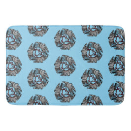 アンティーク蔵書票スリーホークスウィリアム・ド・モーガン バスマット