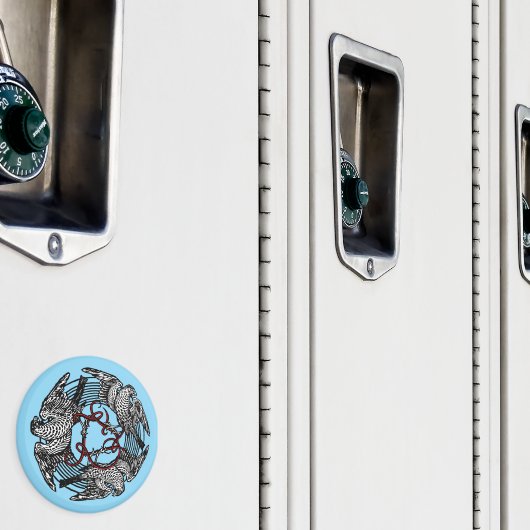 アンティーク蔵書票スリーホークスウィリアム・ド・モーガン マグネット (インサイチュ (ロッカー))