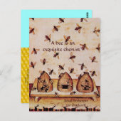 アンティーク蜂蜜蜂の養蜂家，養蜂家 ポストカード (正面/裏面)