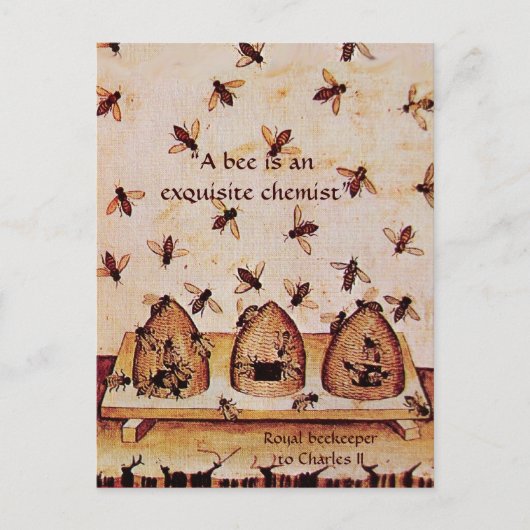 アンティーク蜂蜜蜂の養蜂家，養蜂家 ポストカード (正面)