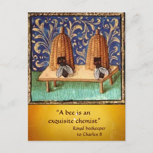 アンティーク蜂蜜蜂の養蜂家,養蜂家 ポストカード (正面)