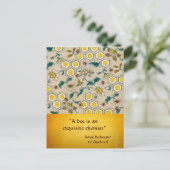 アンティーク蜂蜜蜂の養蜂家,養蜂用はがき ポストカード (スタンド正面)