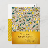 アンティーク蜂蜜蜂の養蜂家,養蜂用はがき ポストカード (正面/裏面)