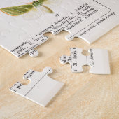 アンティーク蝶と蛾のイラストレーション昆虫 ジグソーパズル (側面)