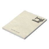 アンティーク裁縫マシン(名前) ノートパッド (回転)