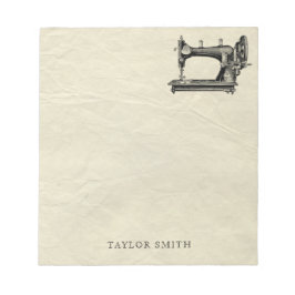 アンティーク裁縫マシン（名前） ノートパッド