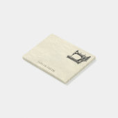 アンティーク裁縫マシン（名前） ポストイット (アングル)