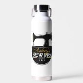 アンティーク裁縫マシンADD NAME Seamstress Tailor ウォーターボトル (正面)