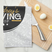 アンティーク裁縫マシンADD NAME Seamstress Tailor キッチンタオル (四つ折り)