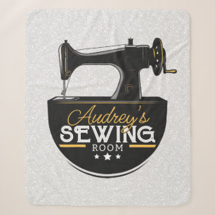 アンティーク裁縫マシンADD NAME Seamstress Tailor シェルパブランケット
