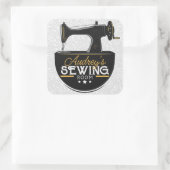 アンティーク裁縫マシンADD NAME Seamstress Tailor スクエアシール (バッグ)