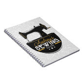 アンティーク裁縫マシンADD NAME Seamstress Tailor ノートブック (右側)