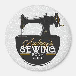アンティーク裁縫マシンADD NAME Seamstress Tailor マグネット