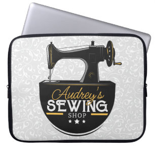 アンティーク裁縫マシンADD NAME Seamstress Tailor ラップトップスリーブ