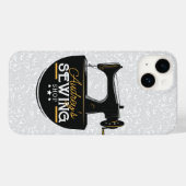 アンティーク裁縫マシンADD NAME Seamstress Tailor Case-Mate iPhoneケース (裏面 (横))