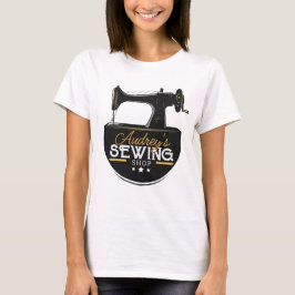 アンティーク裁縫マシンADD NAME Seamstress Tailor Tシャツ