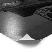 アンティーク裁縫機の白黒の写真 フォトプリント            (角)