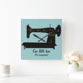 アンティーク裁縫機械壁時計 スクエア壁時計 (ホーム)