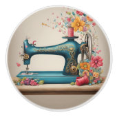 アンティーク裁縫機 セラミックノブ (正面)