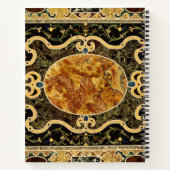 アンティーク装飾イタリアン宝石パターン ノートブック (裏面)