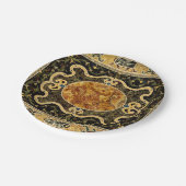 アンティーク装飾イタリアン宝石パターン ペーパープレート (アングル)
