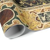 アンティーク装飾イタリアン宝石パターン ラッピングペーパー (ロールコーナー)
