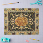 アンティーク装飾イタリアン宝石パターン 薄葉紙 (クラフト)