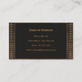 アンティーク装飾スタイルとイニシャル 名刺 (裏面)