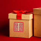 アンティーク装飾モノグラム - 大文字のT スクエアシール