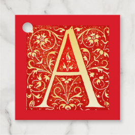 アンティーク装飾モノグラム – 大文字A フェイバータグ