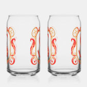 アンティーク装飾用モノグラム – 大文字S ガラス缶 (左)