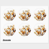 アンティーク装飾華 ラウンドシール (シート)