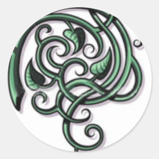 アンティーク装飾華 ラウンドシール (正面)