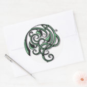 アンティーク装飾華 ラウンドシール (封筒)